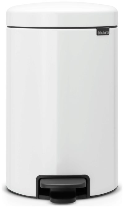Brabantia - Newlcon 12 Litre Pedal Bin - White
